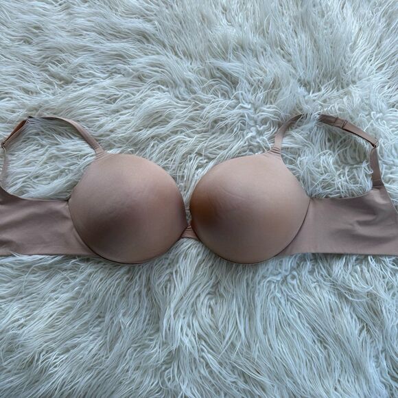 Skims Ultimate Push up Plunge Bra Clay Size 38DDD - Picture 2 of 8